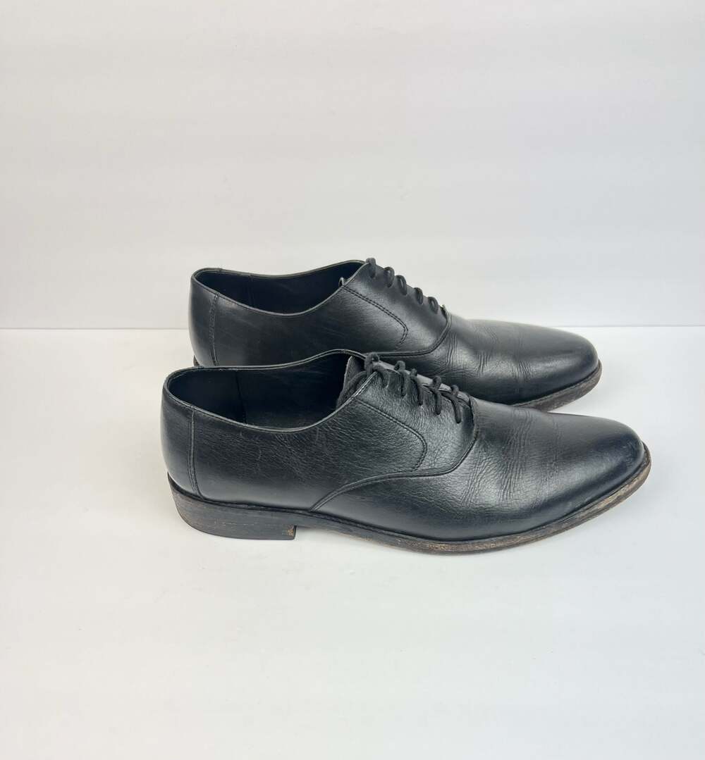 Nisolo Mens Everyday Oxford Dress Shoe Size 10.5 Black Leather